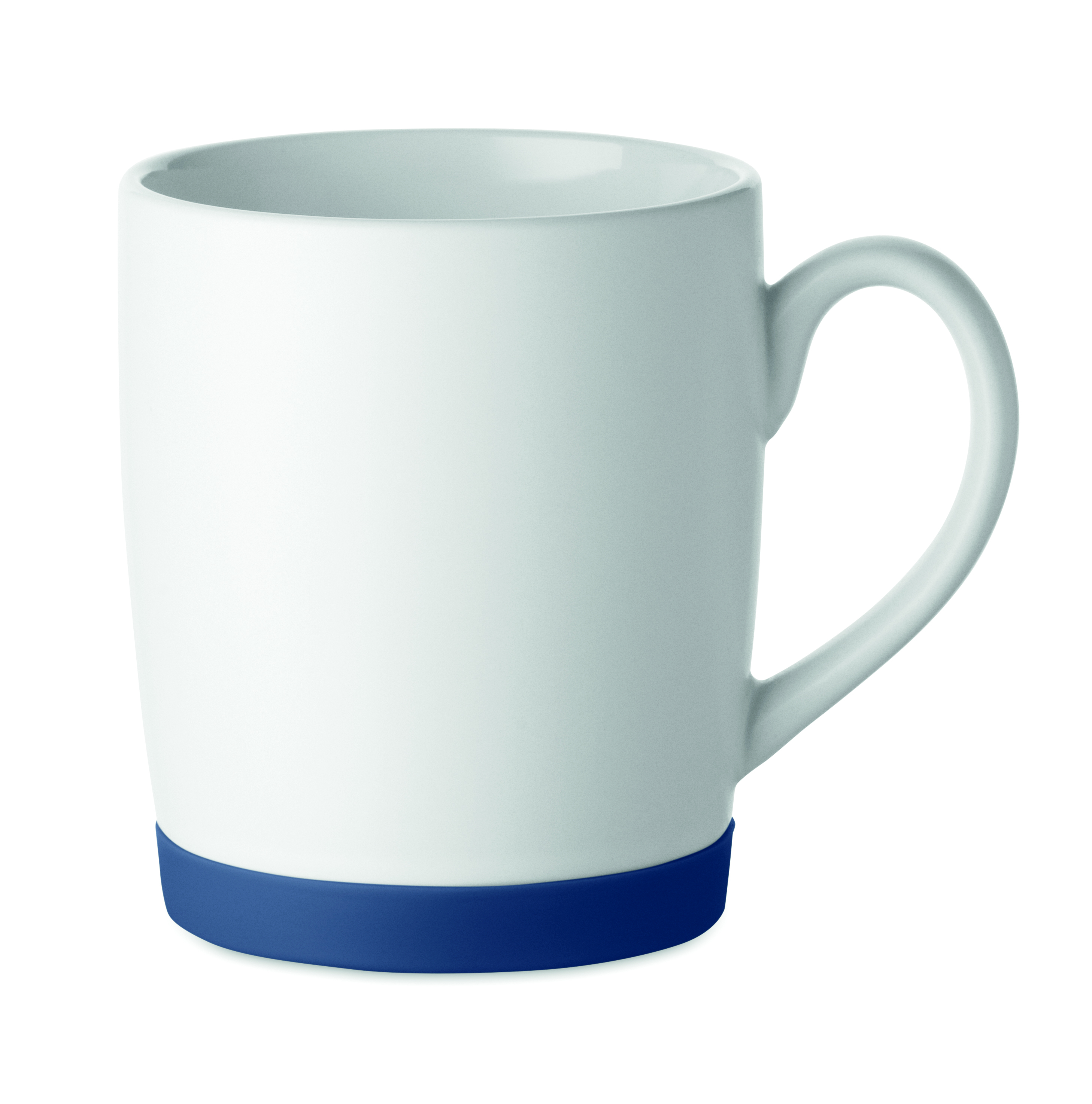 Mug céramique personnalisable 300 ml base silicone Silbase Bleu marine
